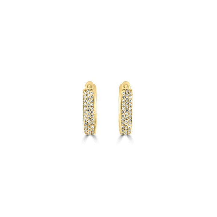 Square Diamond Hoops - ZIZOV DIAMONDS