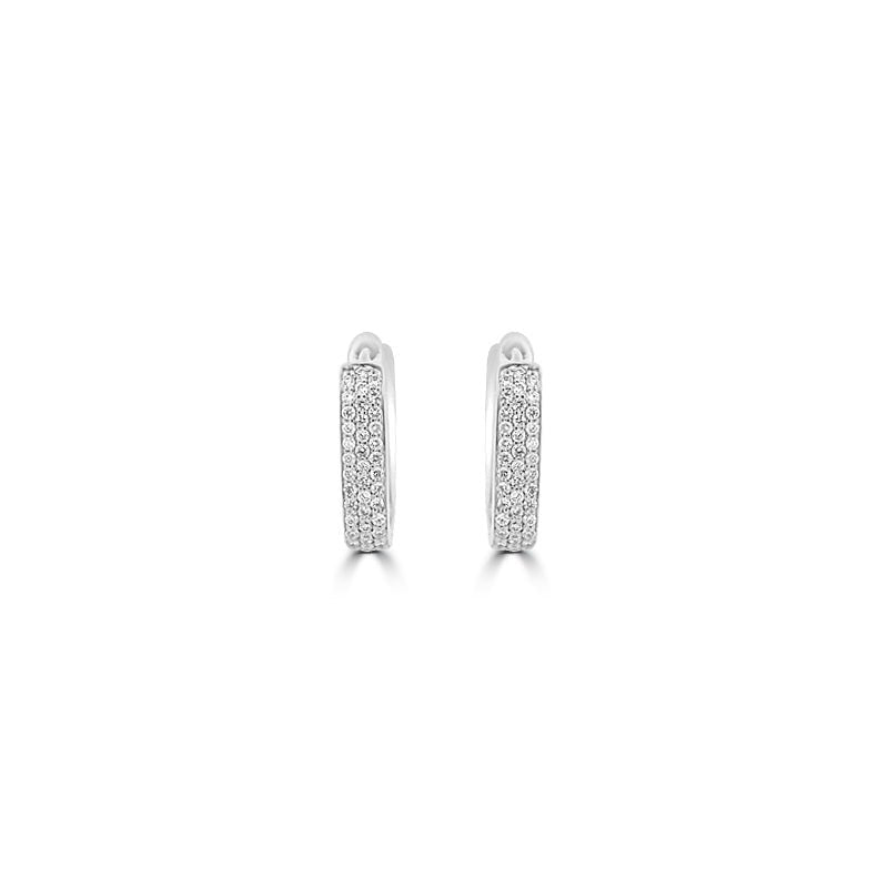 Square Diamond Hoops - ZIZOV DIAMONDS
