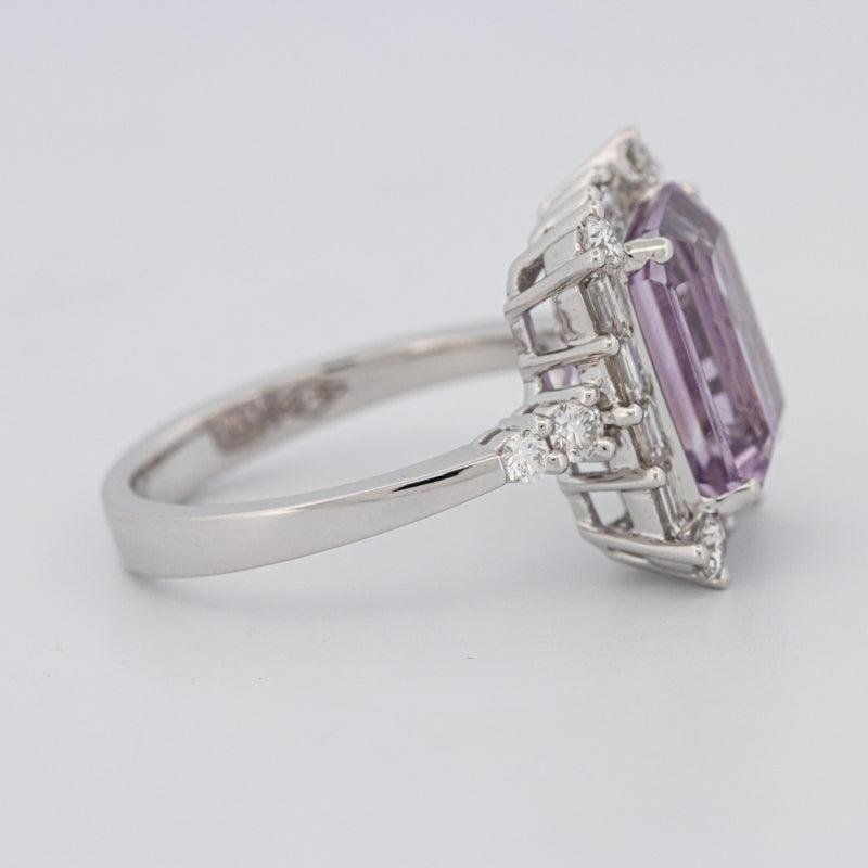 Square Radiant Amethyst Halo Solitaire - ZIZOV DIAMONDS