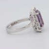 Square Radiant Amethyst Halo Solitaire - ZIZOV DIAMONDS