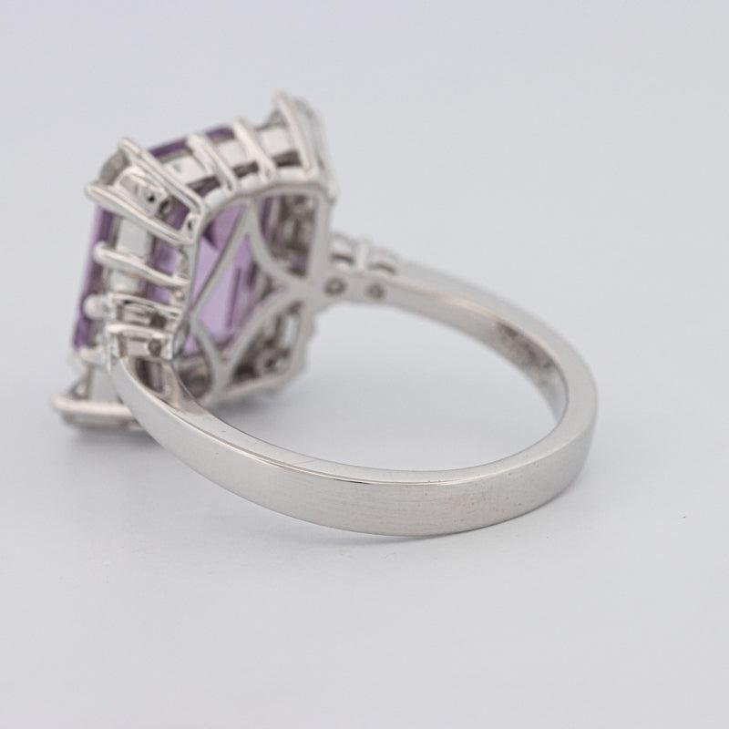 Square Radiant Amethyst Halo Solitaire - ZIZOV DIAMONDS