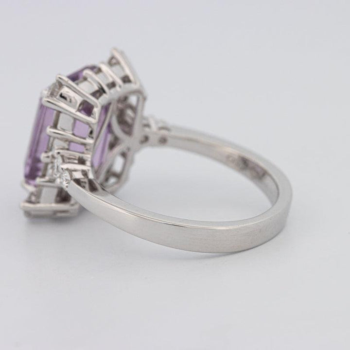 Square Radiant Amethyst Halo Solitaire - ZIZOV DIAMONDS