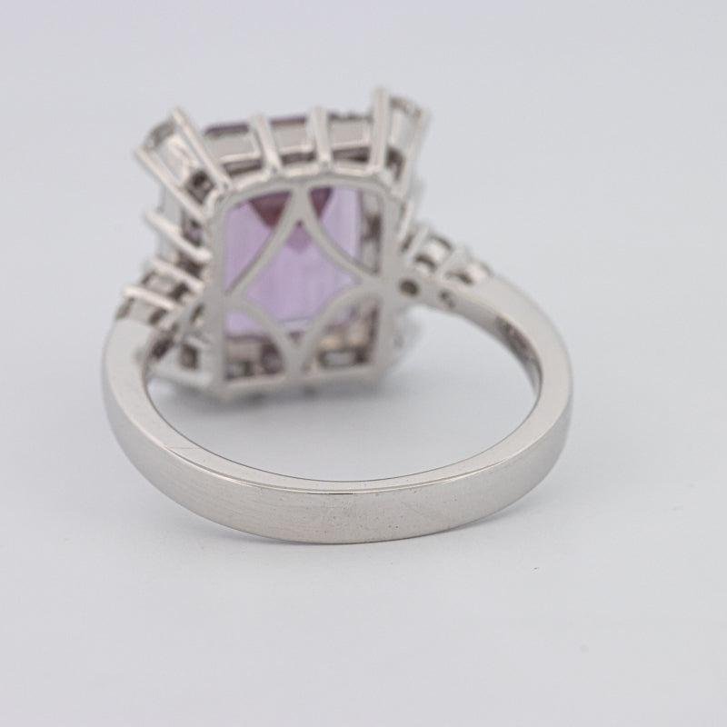 Square Radiant Amethyst Halo Solitaire - ZIZOV DIAMONDS