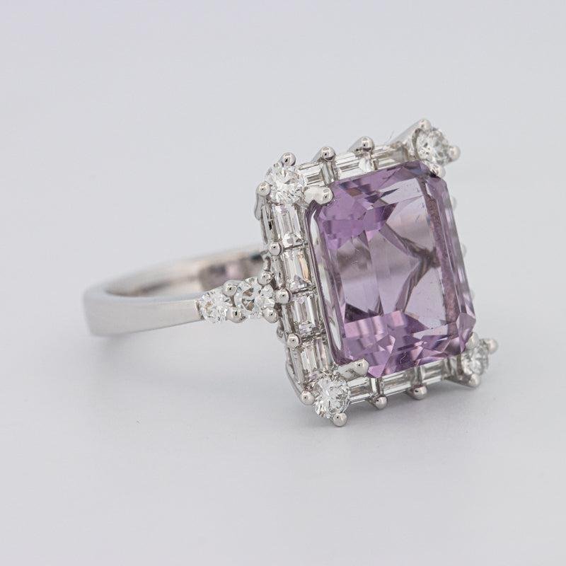 Square Radiant Amethyst Halo Solitaire - ZIZOV DIAMONDS