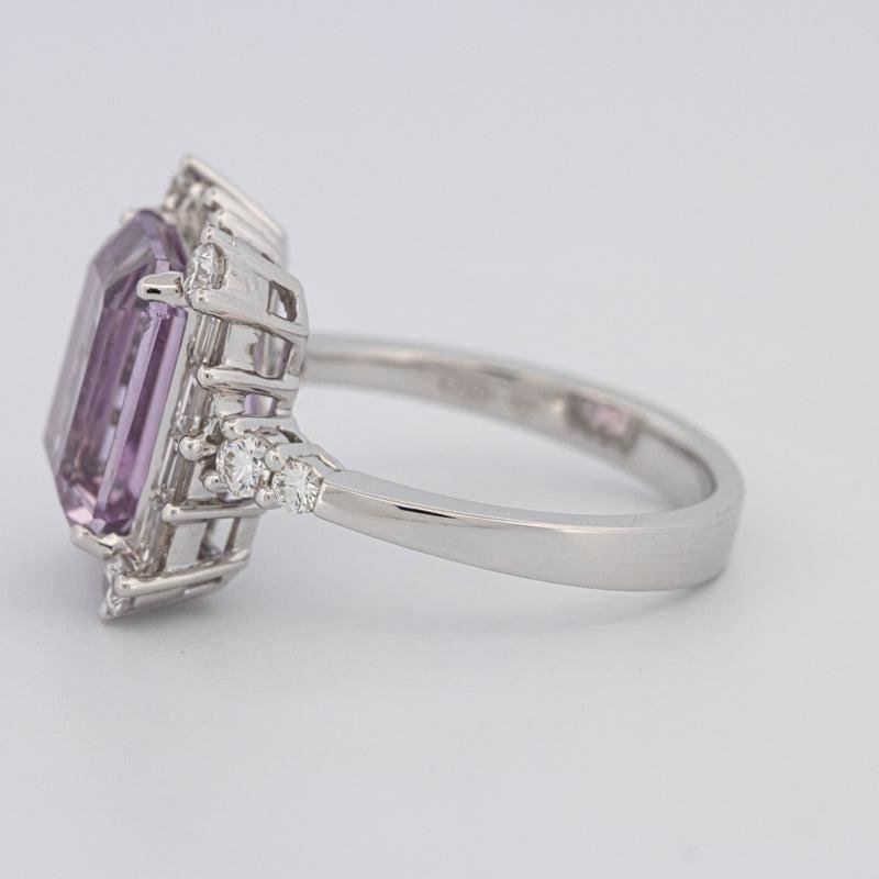 Square Radiant Amethyst Halo Solitaire - ZIZOV DIAMONDS