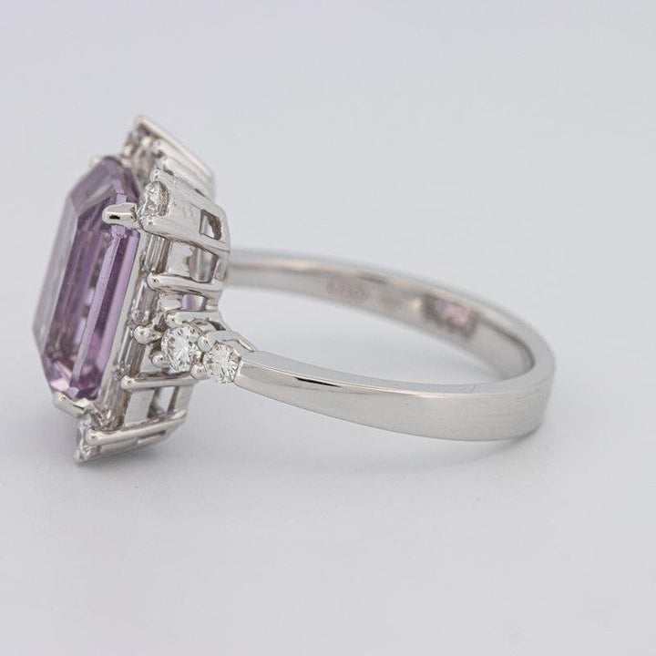 Square Radiant Amethyst Halo Solitaire - ZIZOV DIAMONDS