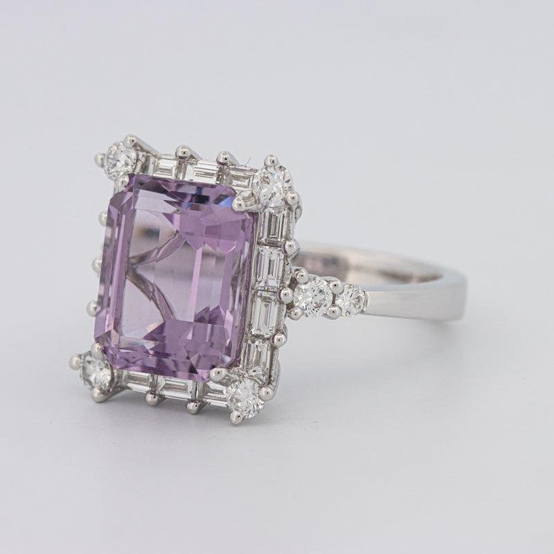Square Radiant Amethyst Halo Solitaire - ZIZOV DIAMONDS