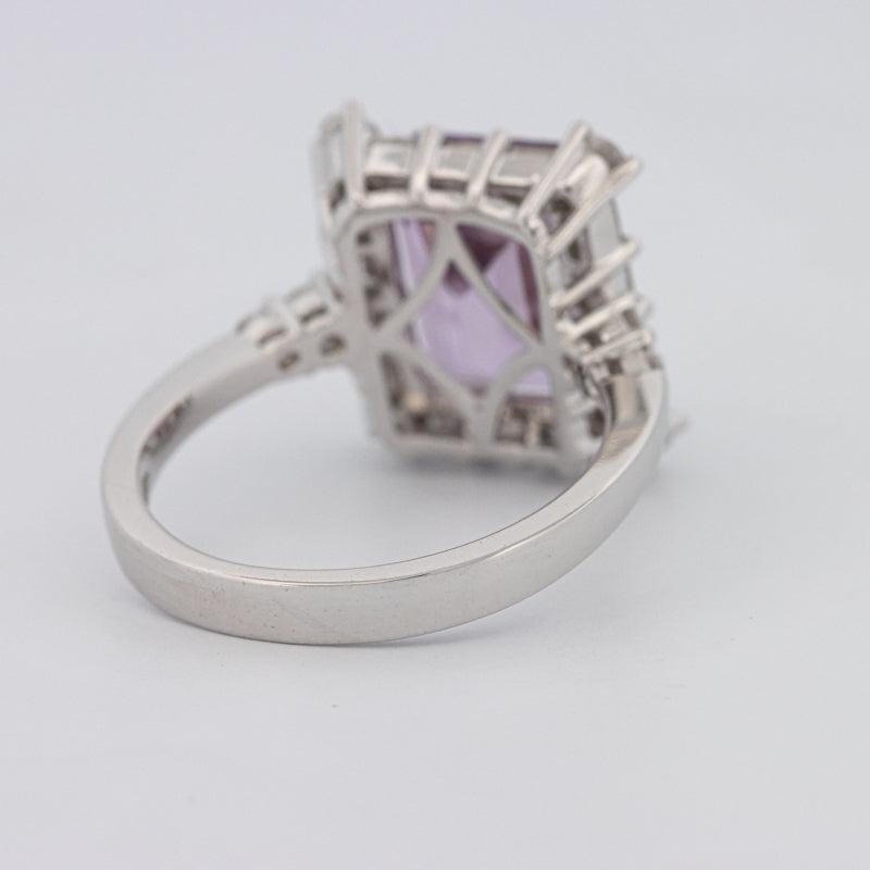 Square Radiant Amethyst Halo Solitaire - ZIZOV DIAMONDS