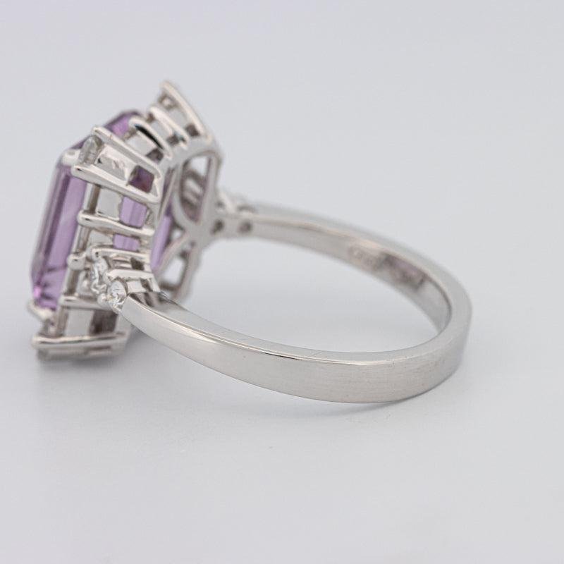 Square Radiant Amethyst Halo Solitaire - ZIZOV DIAMONDS