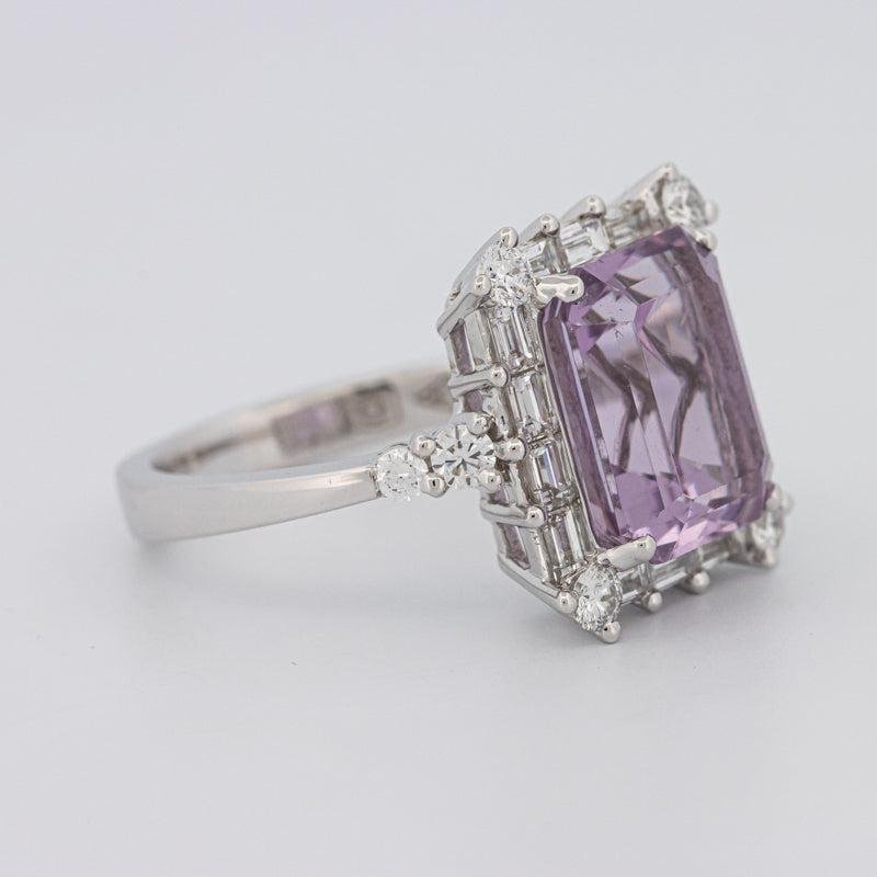 Square Radiant Amethyst Halo Solitaire - ZIZOV DIAMONDS