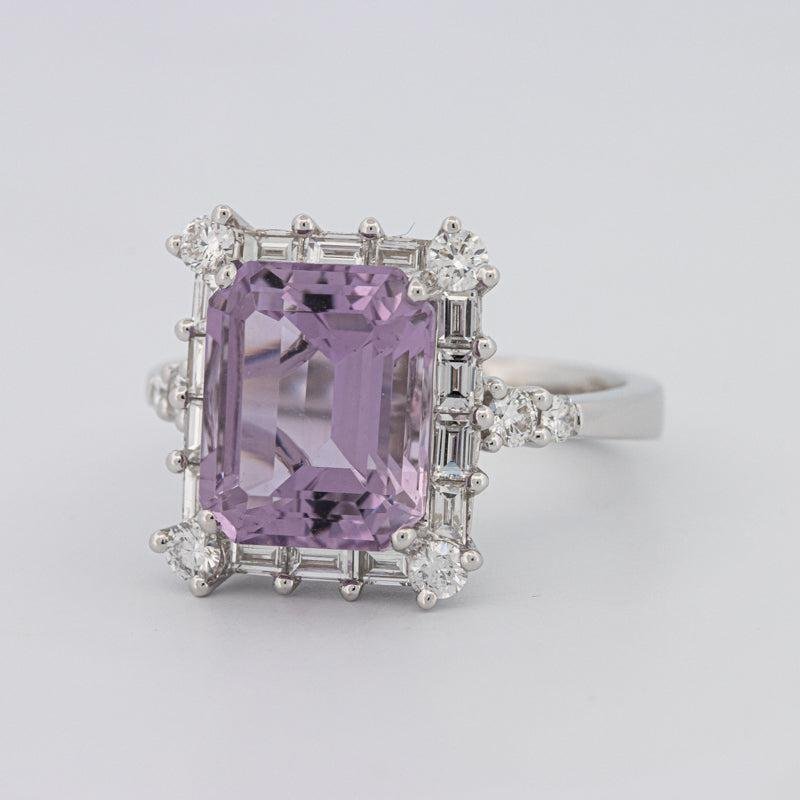 Square Radiant Amethyst Halo Solitaire - ZIZOV DIAMONDS