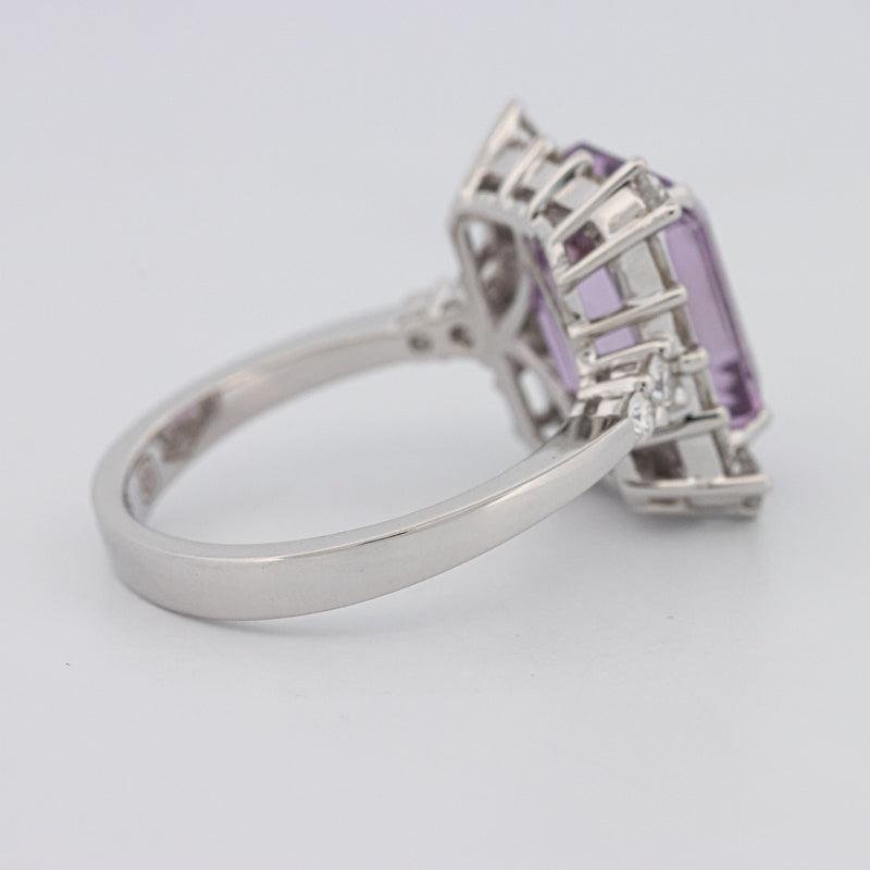 Square Radiant Amethyst Halo Solitaire - ZIZOV DIAMONDS