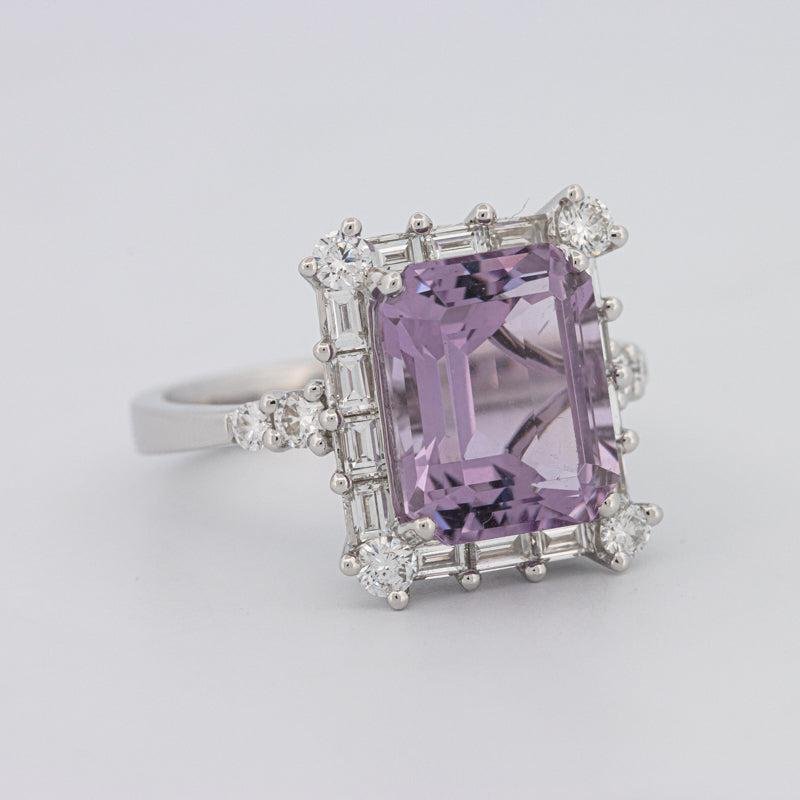 Square Radiant Amethyst Halo Solitaire - ZIZOV DIAMONDS