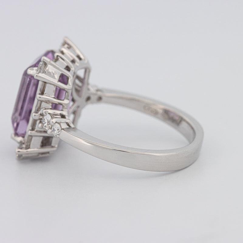 Square Radiant Amethyst Halo Solitaire - ZIZOV DIAMONDS