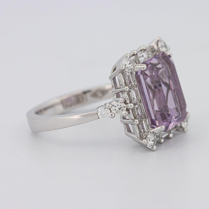 Square Radiant Amethyst Halo Solitaire - ZIZOV DIAMONDS