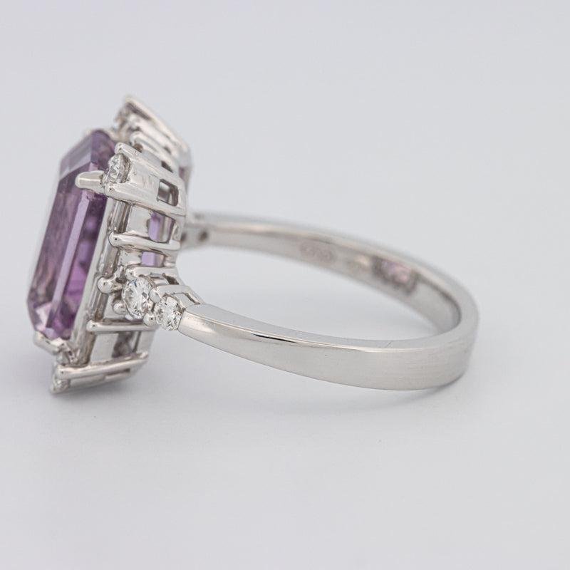 Square Radiant Amethyst Halo Solitaire - ZIZOV DIAMONDS