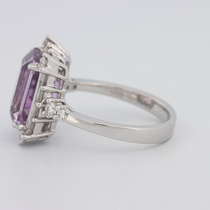 Square Radiant Amethyst Halo Solitaire - ZIZOV DIAMONDS