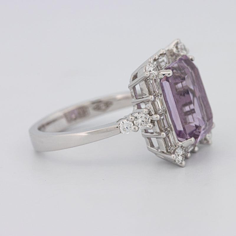 Square Radiant Amethyst Halo Solitaire - ZIZOV DIAMONDS