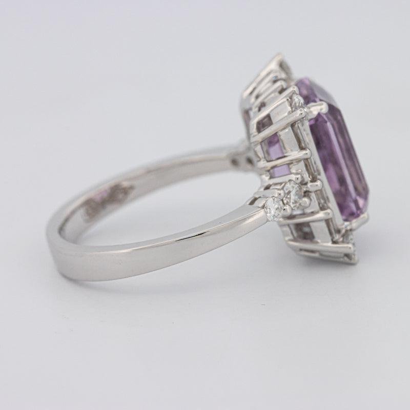 Square Radiant Amethyst Halo Solitaire - ZIZOV DIAMONDS