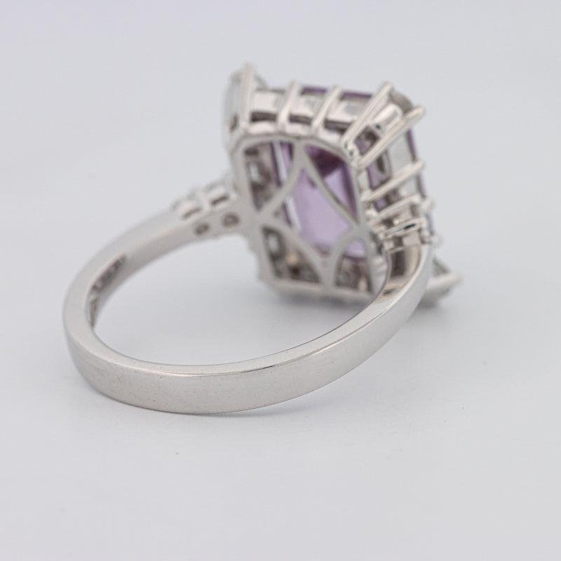 Square Radiant Amethyst Halo Solitaire - ZIZOV DIAMONDS