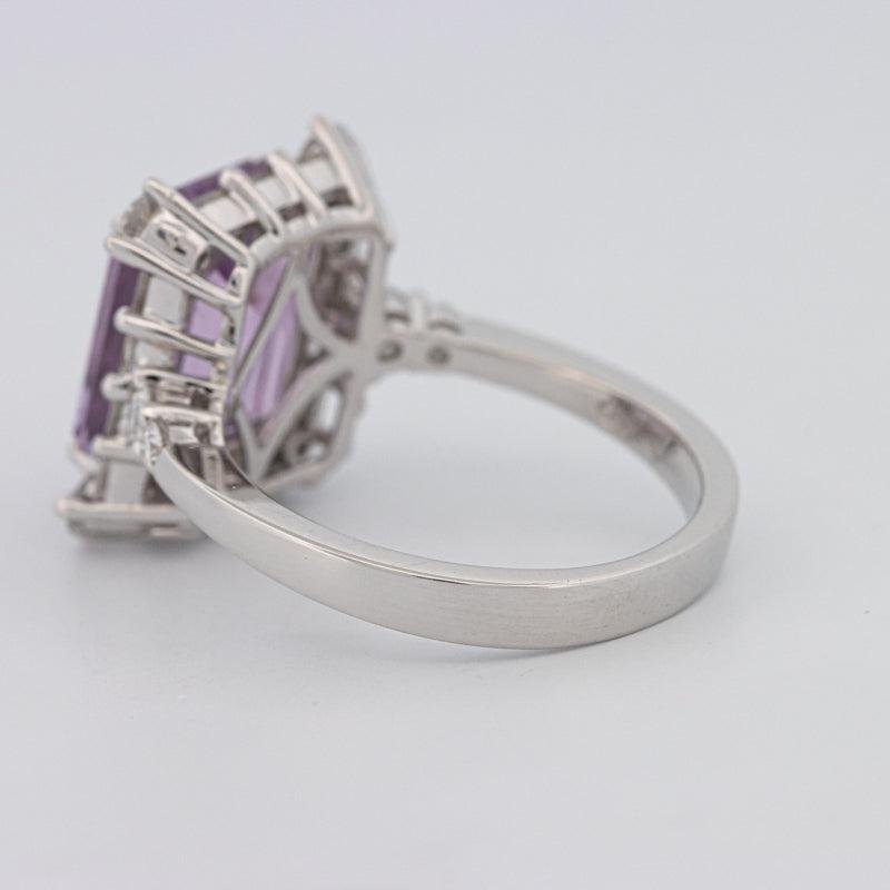 Square Radiant Amethyst Halo Solitaire - ZIZOV DIAMONDS