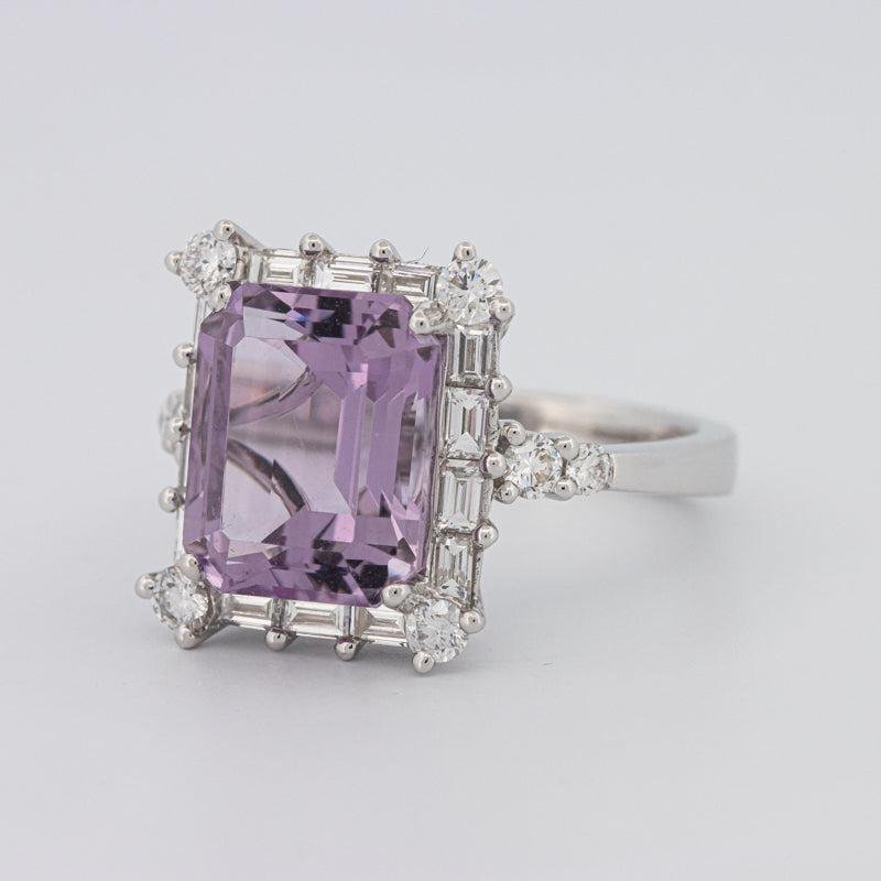 Square Radiant Amethyst Halo Solitaire - ZIZOV DIAMONDS