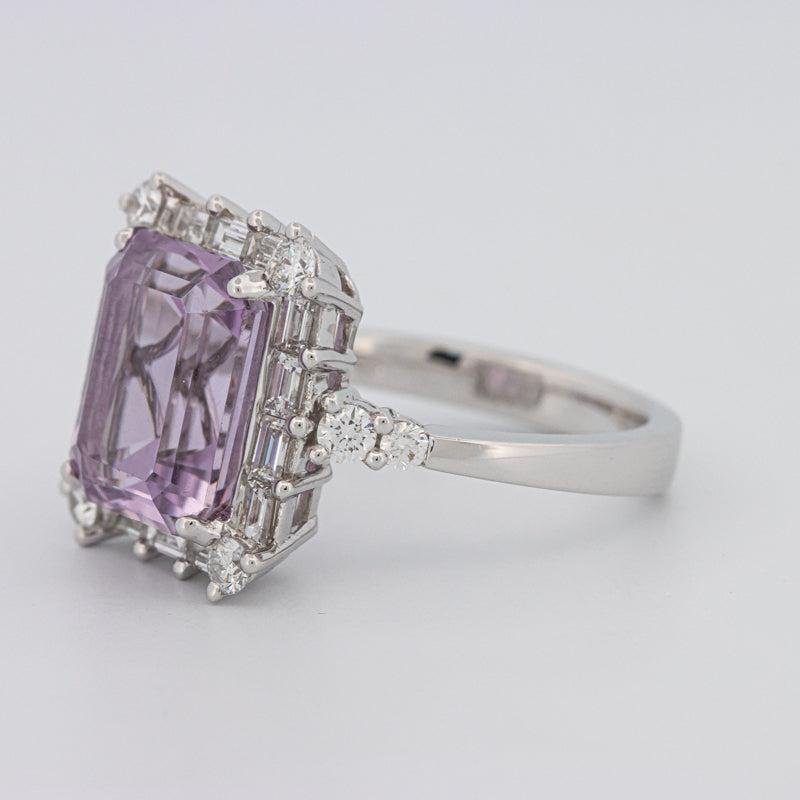 Square Radiant Amethyst Halo Solitaire - ZIZOV DIAMONDS
