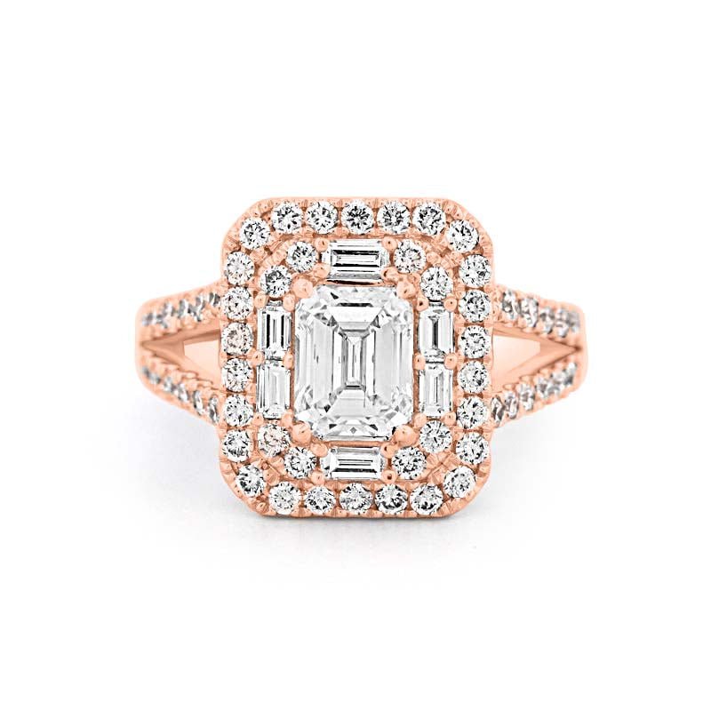 "Stella" Halo Solitaire - ZIZOV DIAMONDS