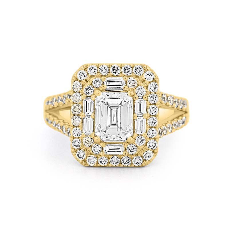 "Stella" Halo Solitaire - ZIZOV DIAMONDS
