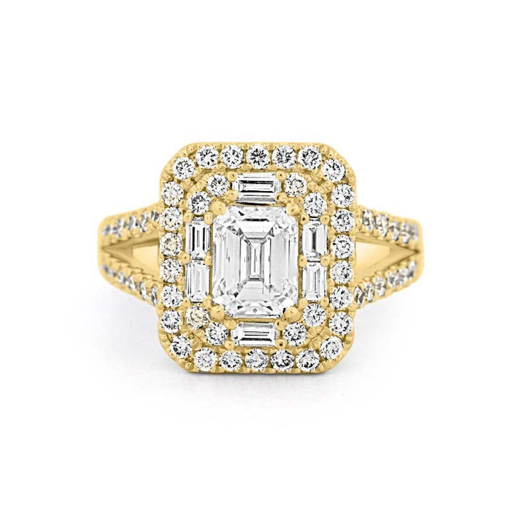 "Stella" Halo Solitaire - ZIZOV DIAMONDS
