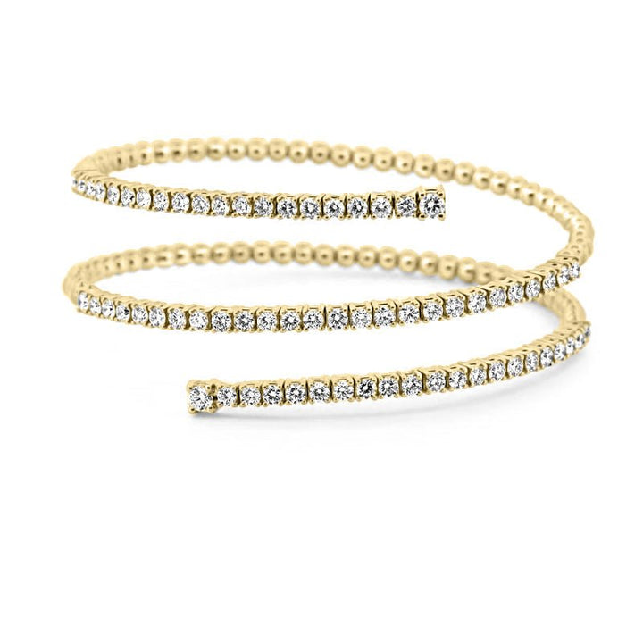 Three - layer Rosé Bangle - ZIZOV DIAMONDS