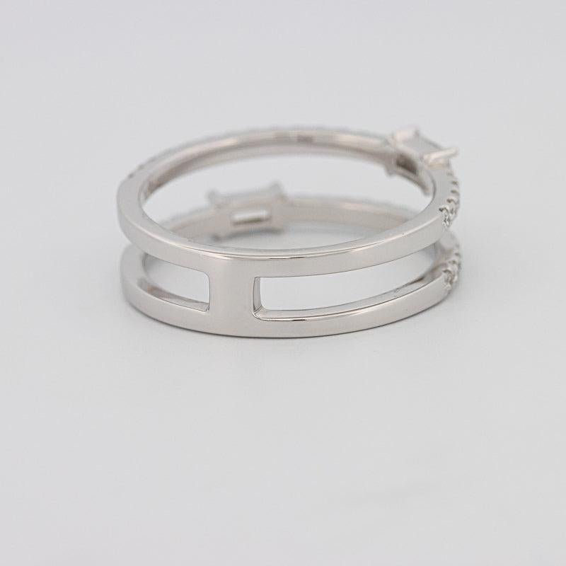 Twin baguette pave ring - ZIZOV DIAMONDS