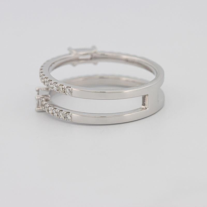 Twin baguette pave ring - ZIZOV DIAMONDS