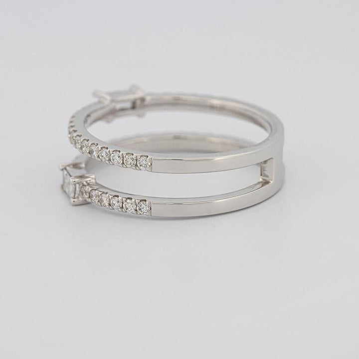 Twin baguette pave ring - ZIZOV DIAMONDS