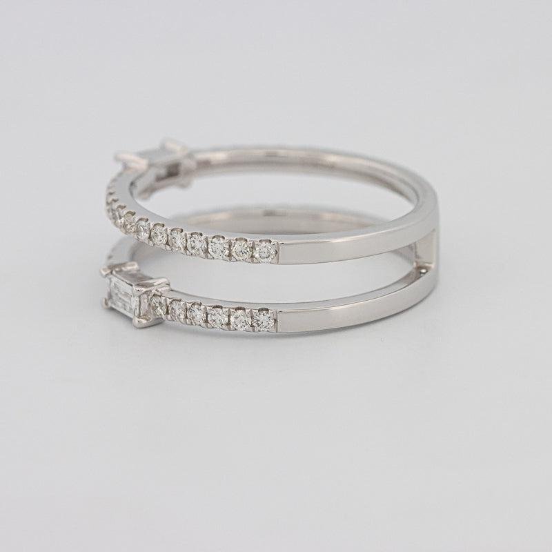 Twin baguette pave ring - ZIZOV DIAMONDS