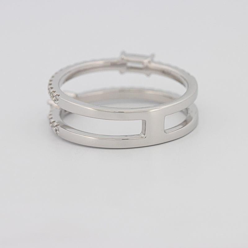 Twin baguette pave ring - ZIZOV DIAMONDS
