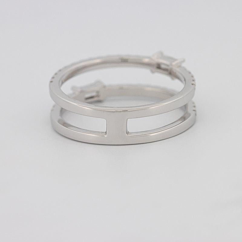 Twin baguette pave ring - ZIZOV DIAMONDS