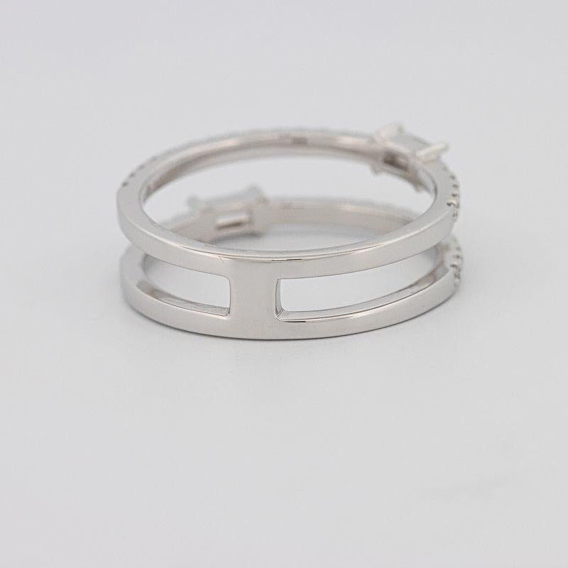 Twin baguette pave ring - ZIZOV DIAMONDS