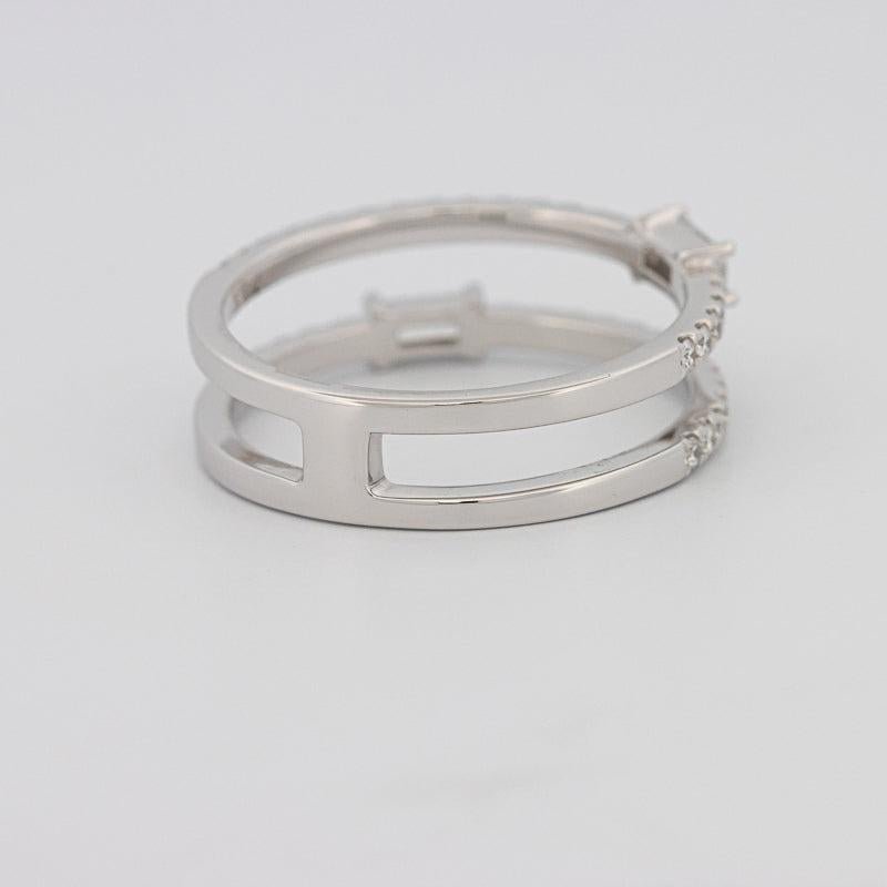 Twin baguette pave ring - ZIZOV DIAMONDS
