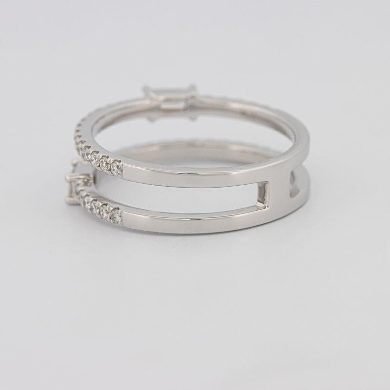 Twin baguette pave ring - ZIZOV DIAMONDS