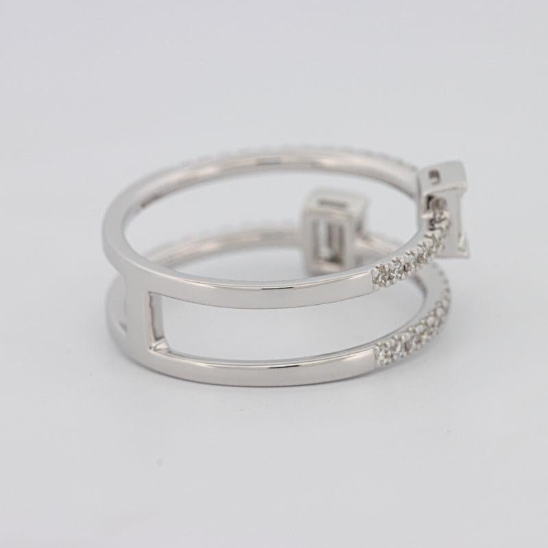 Twin Emerald Pave ring - ZIZOV DIAMONDS