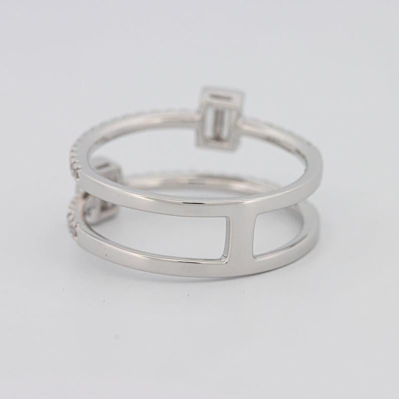 Twin Emerald Pave ring - ZIZOV DIAMONDS