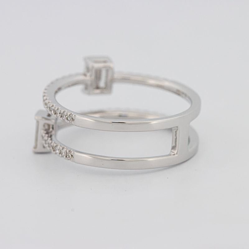 Twin Emerald Pave ring - ZIZOV DIAMONDS