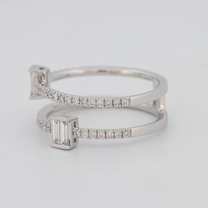 Twin Emerald Pave ring - ZIZOV DIAMONDS