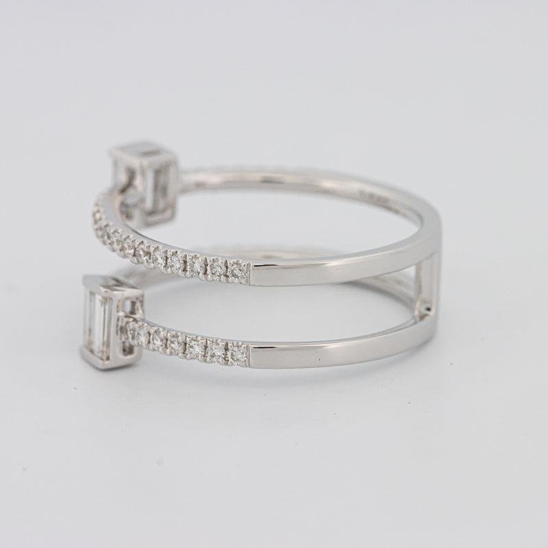 Twin Emerald Pave ring - ZIZOV DIAMONDS