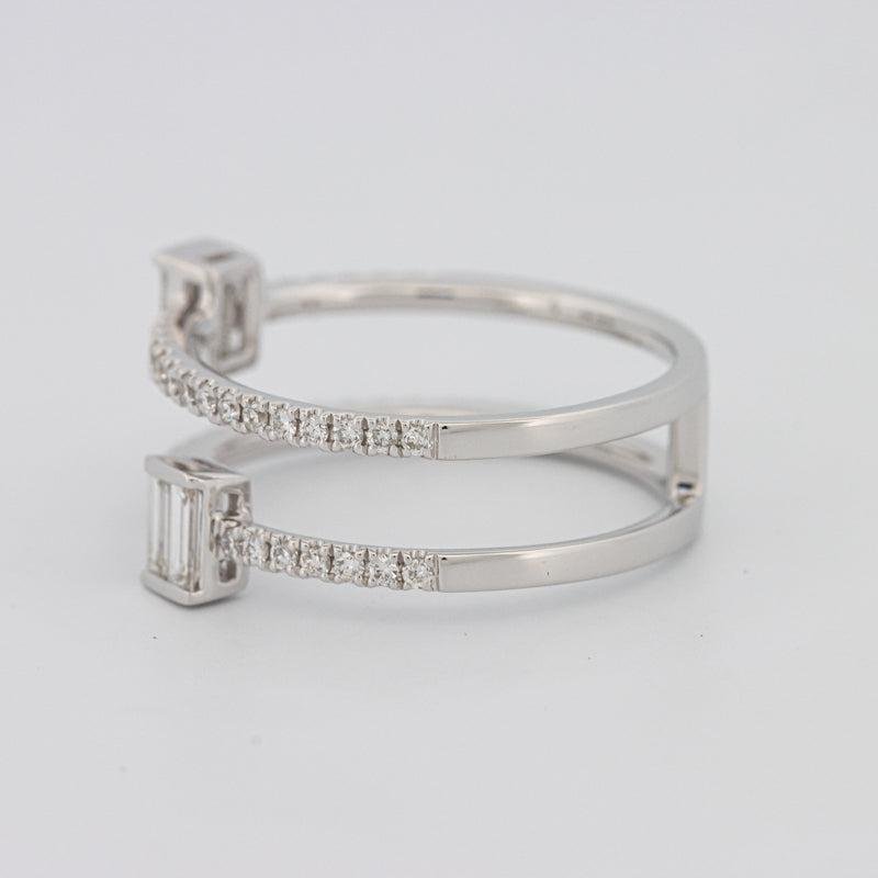 Twin Emerald Pave ring - ZIZOV DIAMONDS