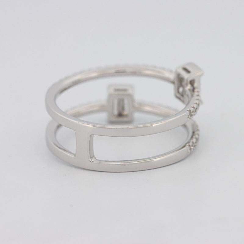 Twin Emerald Pave ring - ZIZOV DIAMONDS