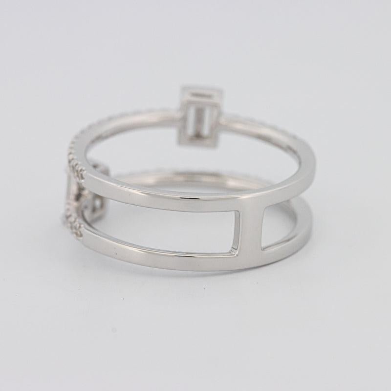 Twin Emerald Pave ring - ZIZOV DIAMONDS