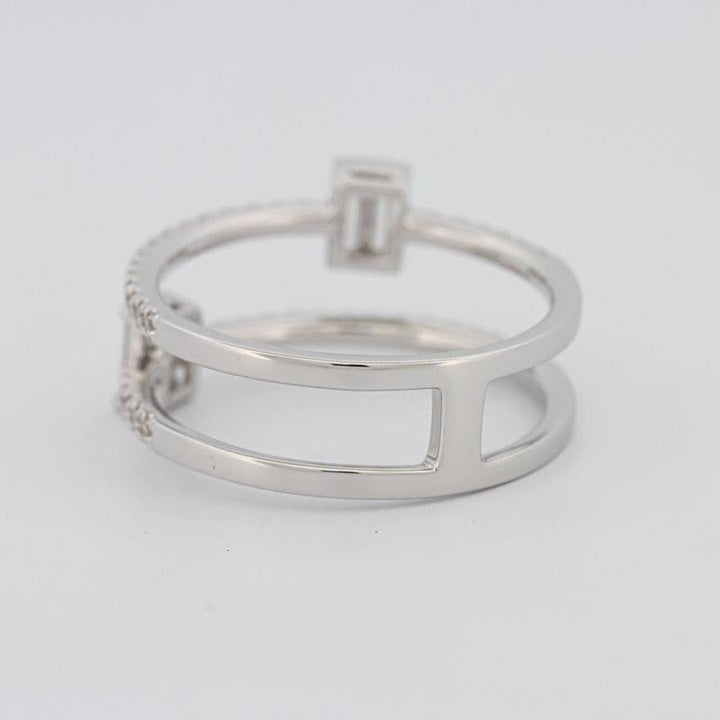 Twin Emerald Pave ring - ZIZOV DIAMONDS