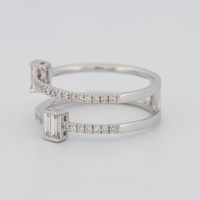 Twin Emerald Pave ring - ZIZOV DIAMONDS